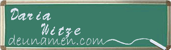 Daria Witze Visitenkarte